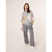 Argyle Knitted Crew Neck Jumper