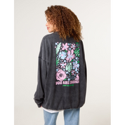 You Are Enough Slogan Sweatshirt