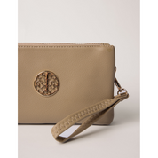 Detailed Zip Up Purse With Detachable Strap