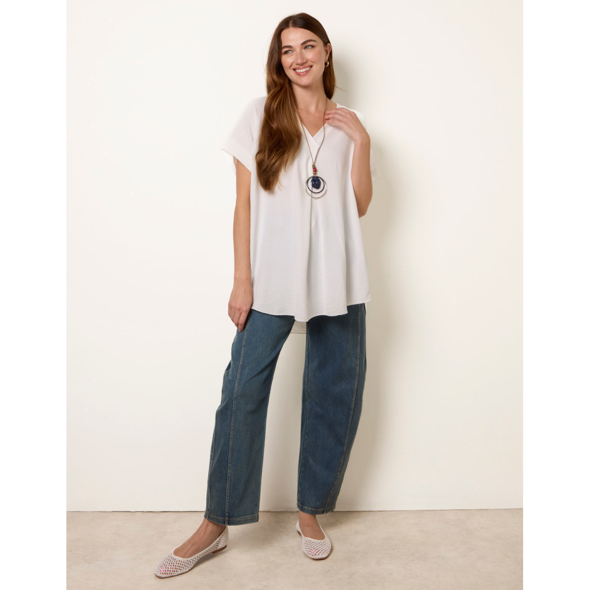 Necklace V Crossover Top