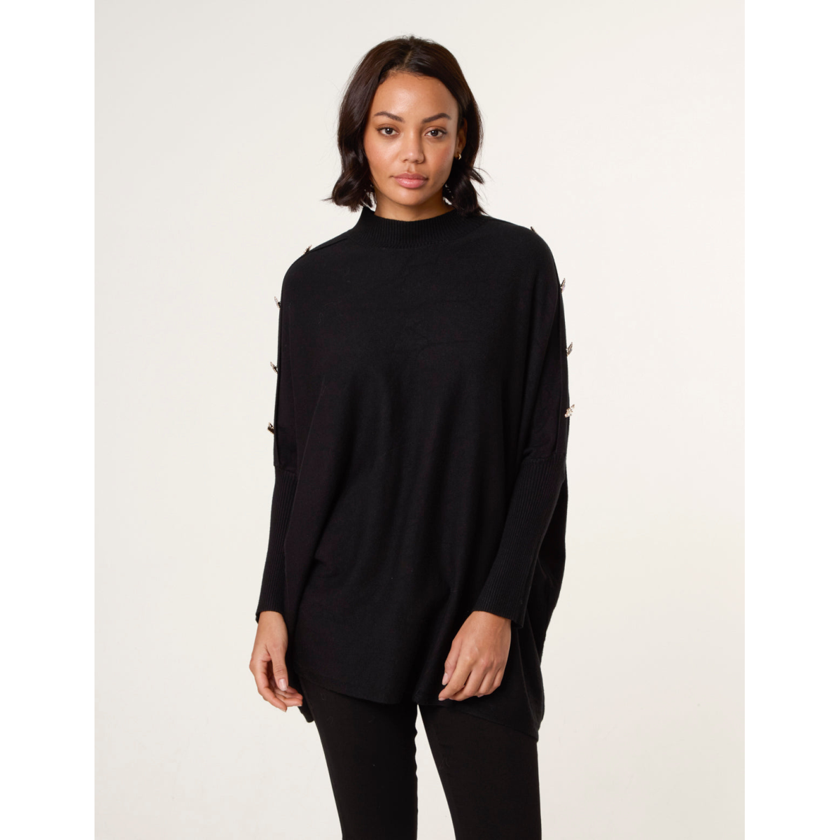 Butterfly Button Detail Jumper