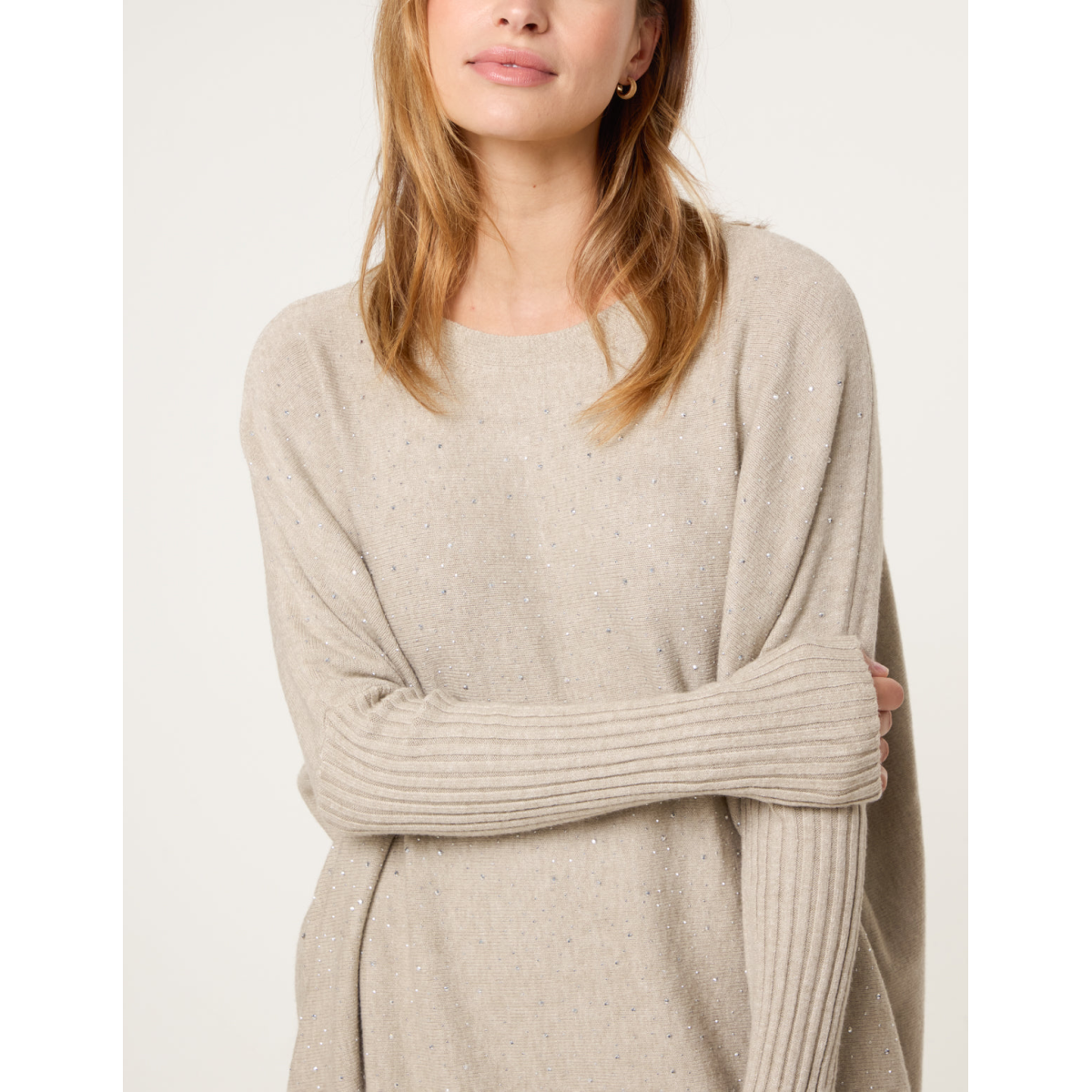 Scattered Studded Embellished Knitwear Set