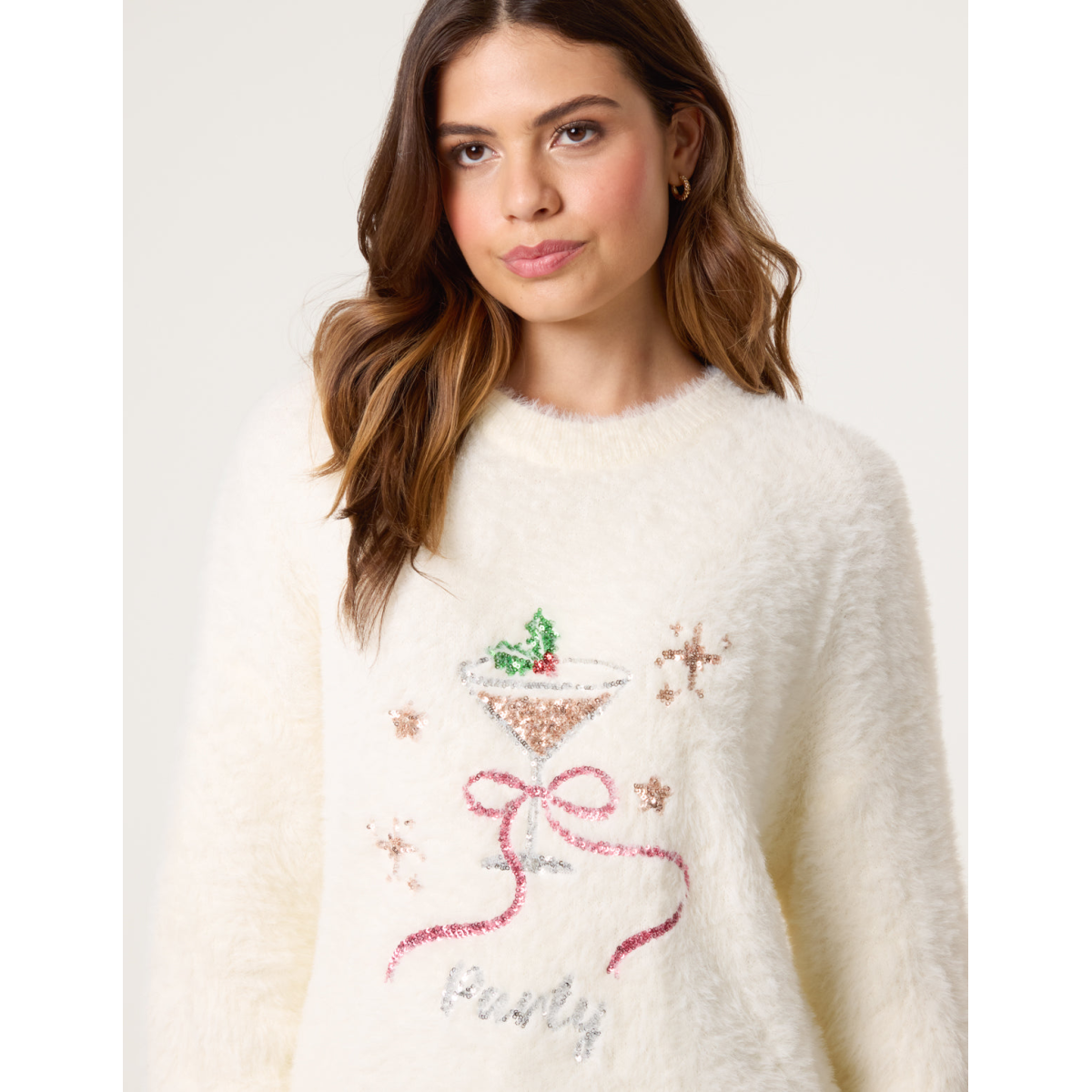 Christmas Cocktail Sequin Jumper