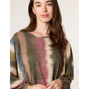 Printed Round Neck Long Sleeve Top