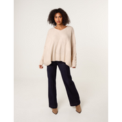 Slouchy V Neck Jumper