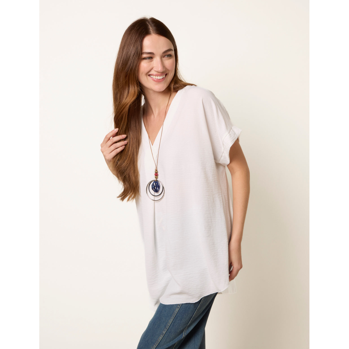 Necklace V Crossover Top