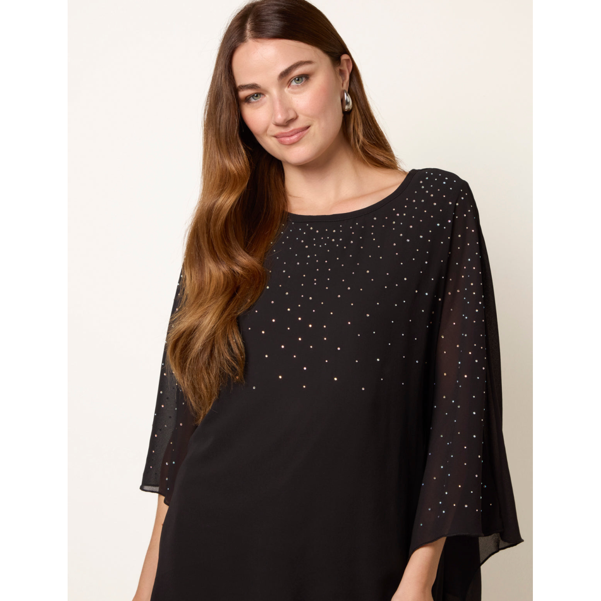 Rhinestone Tunic Top
