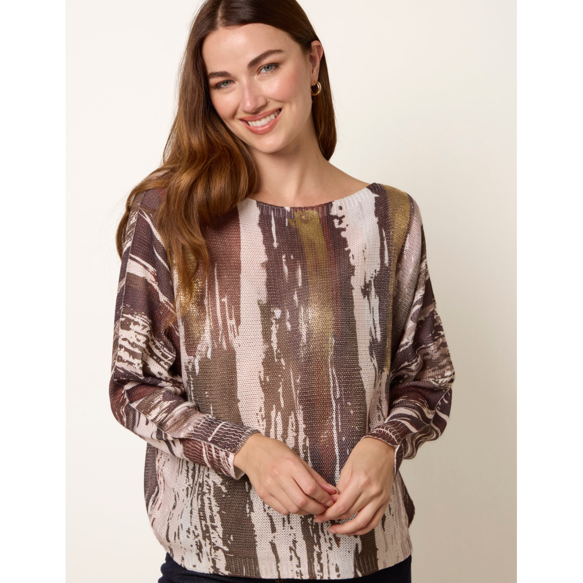 Metallic Paint Brush Top