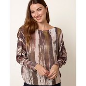 Metallic Paint Brush Top