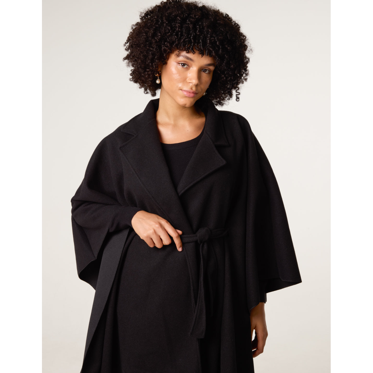 Belted Cape Coat