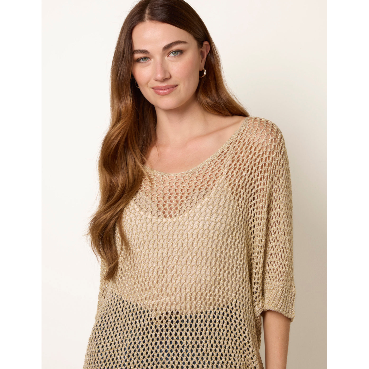 Metallic Crochet Top