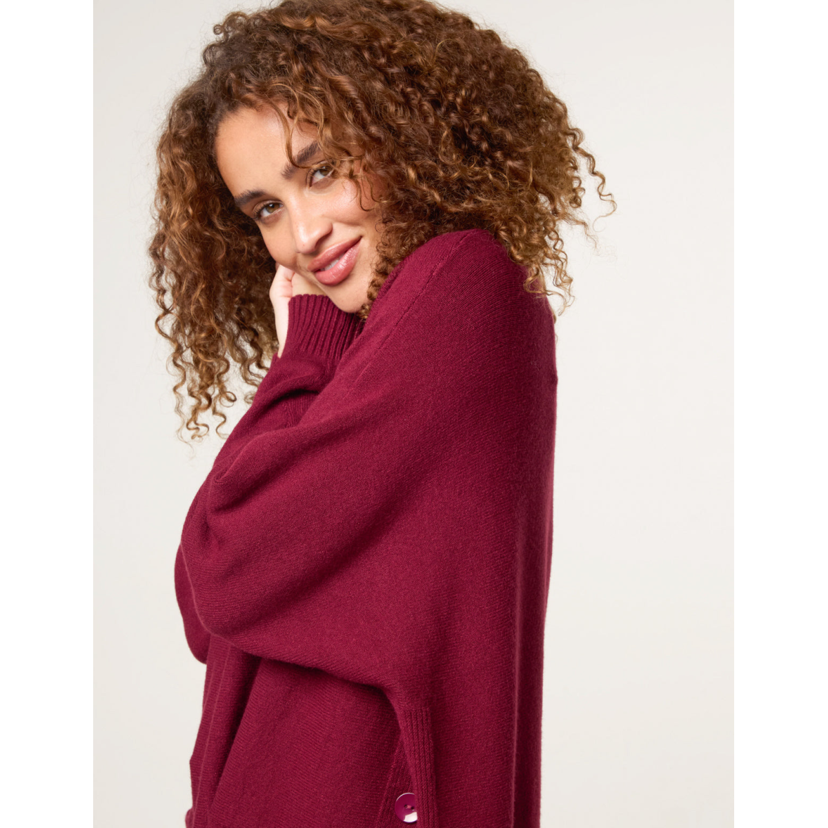 Pocket Slash Neck Jumper