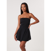 Bandeau Seam Detailed Mini Dress
