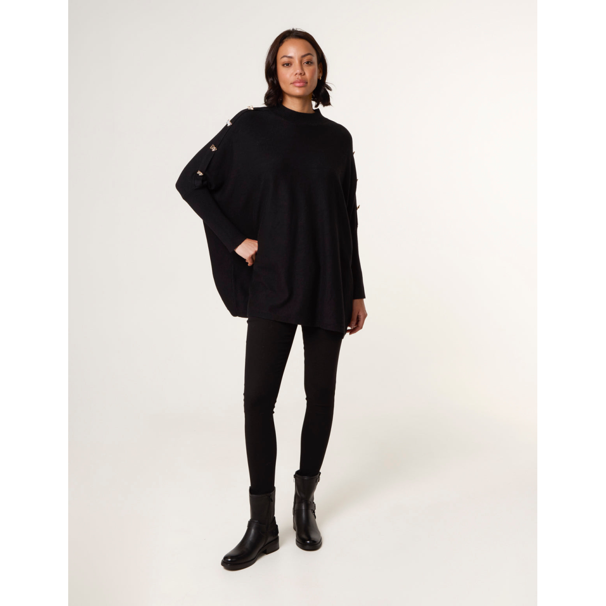 Butterfly Button Detail Jumper