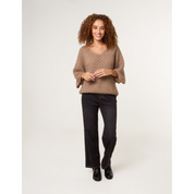 Pointelle Knit Batwing Jumper