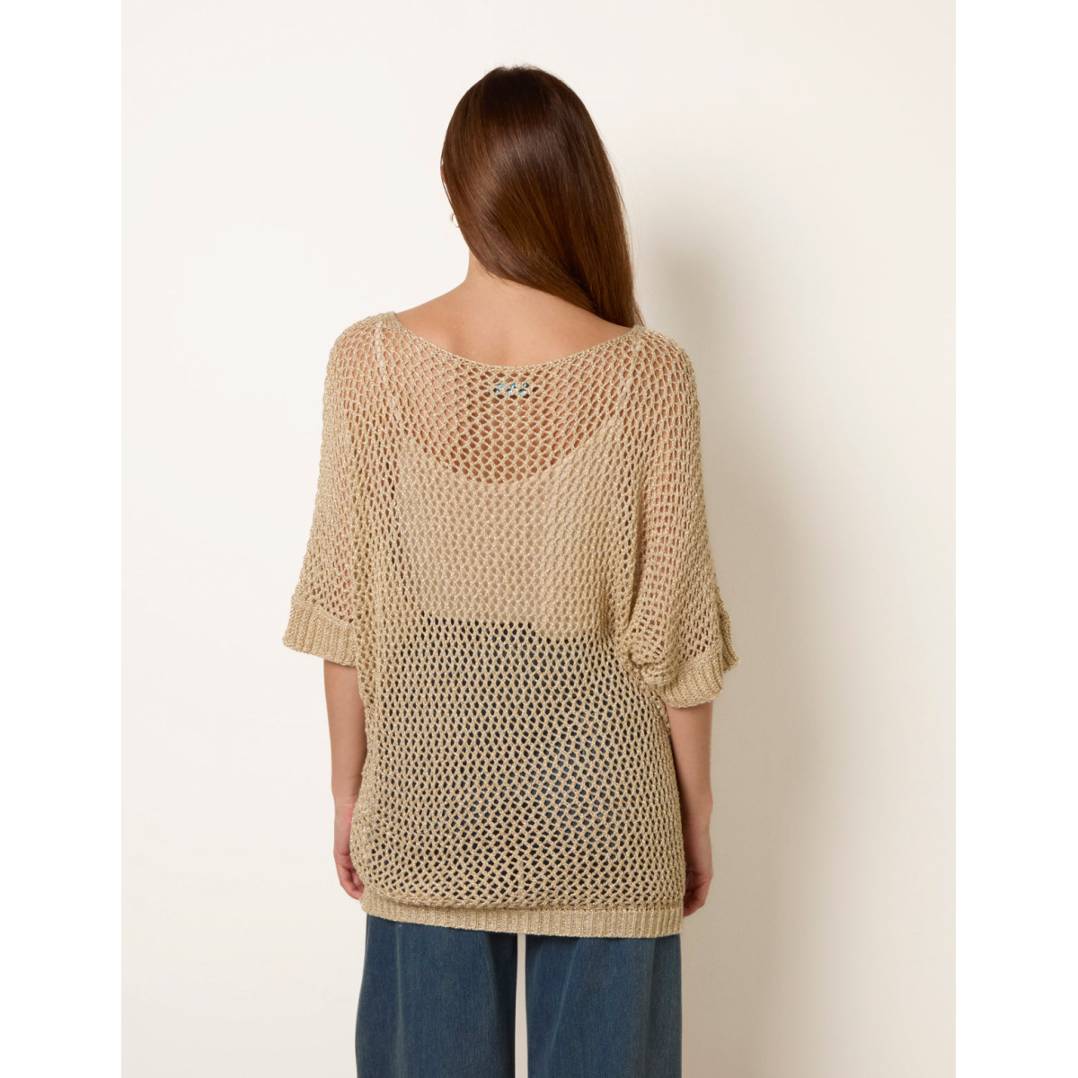 Metallic Crochet Top