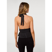 Diamante Halter Neck Top