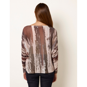 Metallic Paint Brush Top