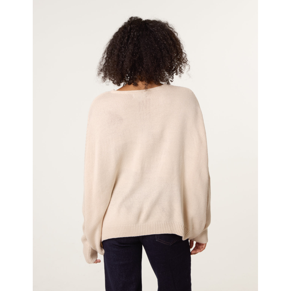 Slouchy V Neck Jumper
