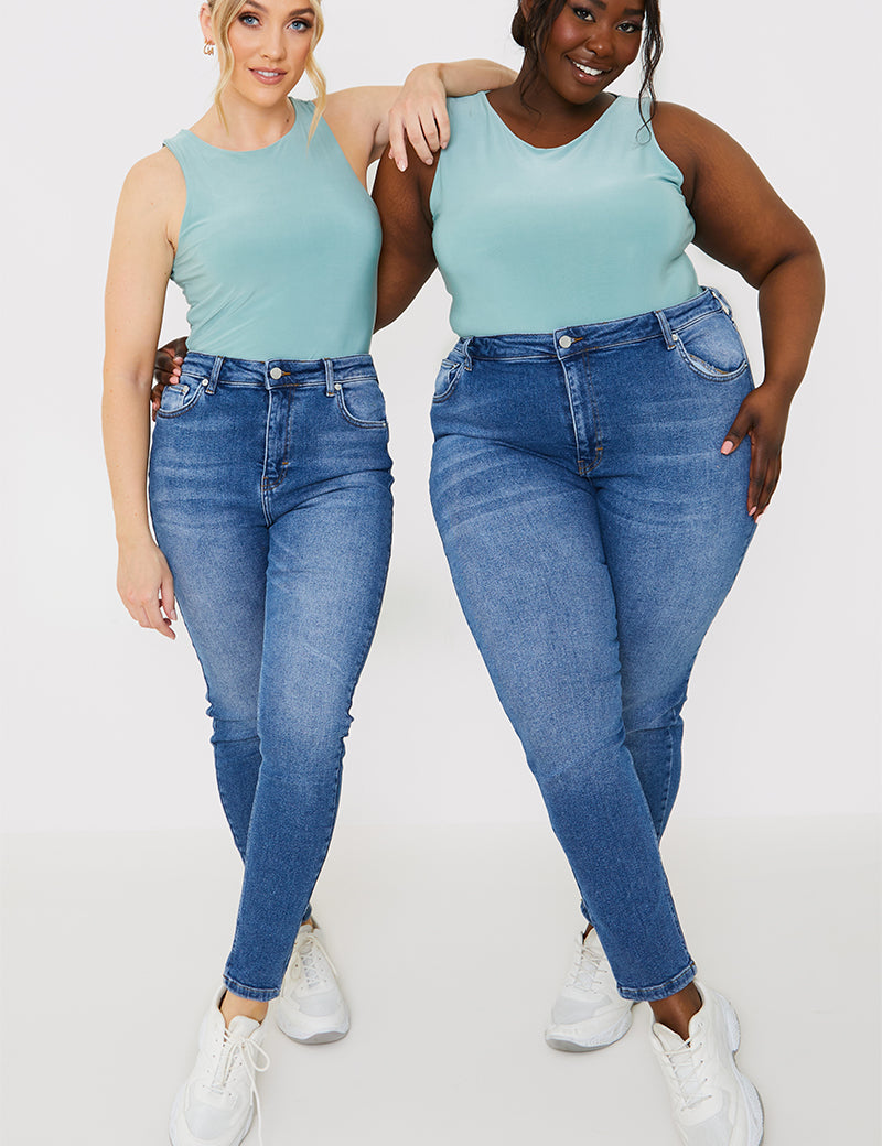 Stretch High Waist Skinny Jeans