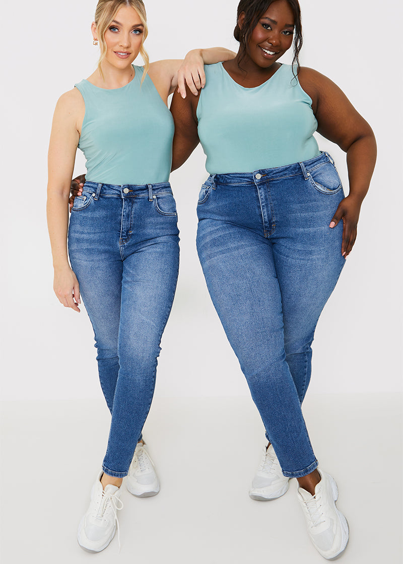 Stretch High Waist Skinny Jeans