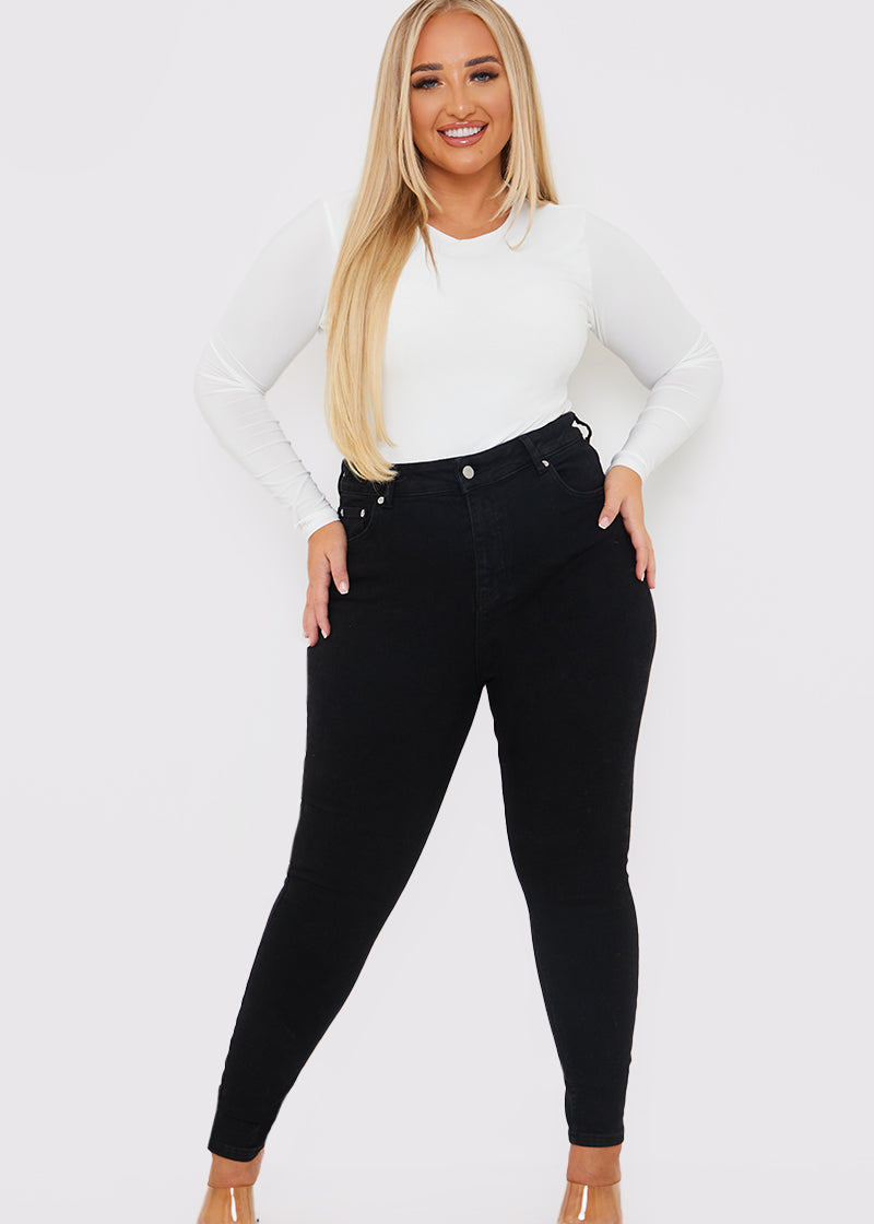 Stretch High Waisted Skinny Jeans
