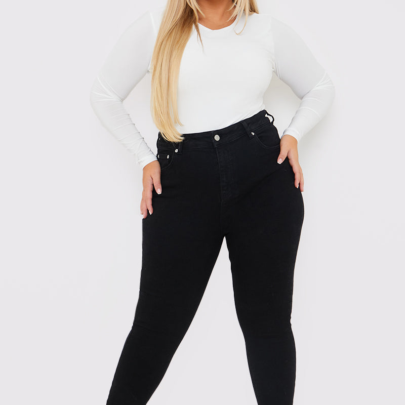 Stretch High Waisted Skinny Jeans