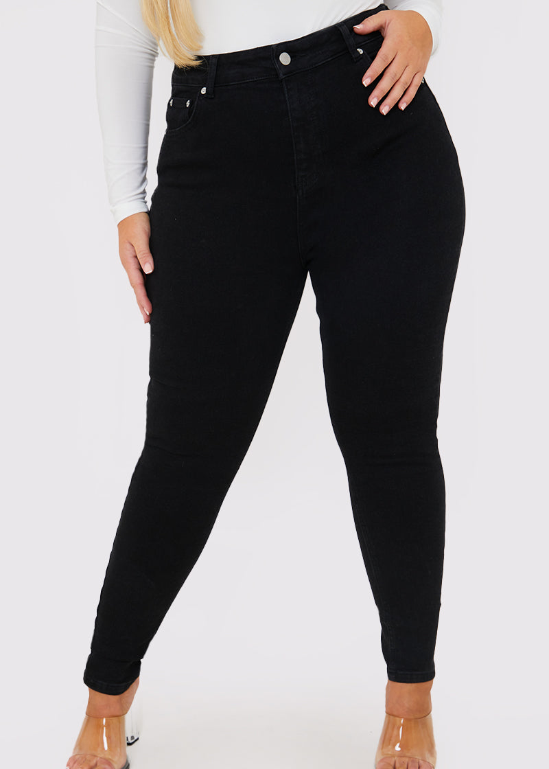 Stretch High Waisted Skinny Jeans