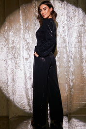 Sparkle Wrap Jumpsuit