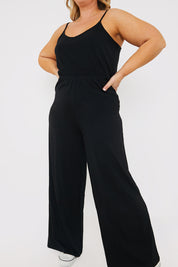 Strappy Wrap Wide Leg Jumpsuit
