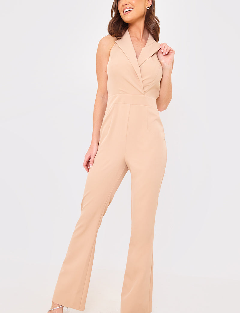 Halterneck Tailored Jumpsuit