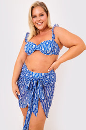 Printed Chiffon Mini Wrap Sarong