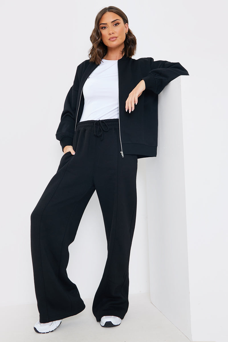Drawstring Wide Leg Joggers