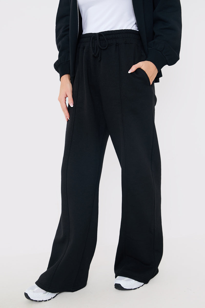 Drawstring Wide Leg Joggers