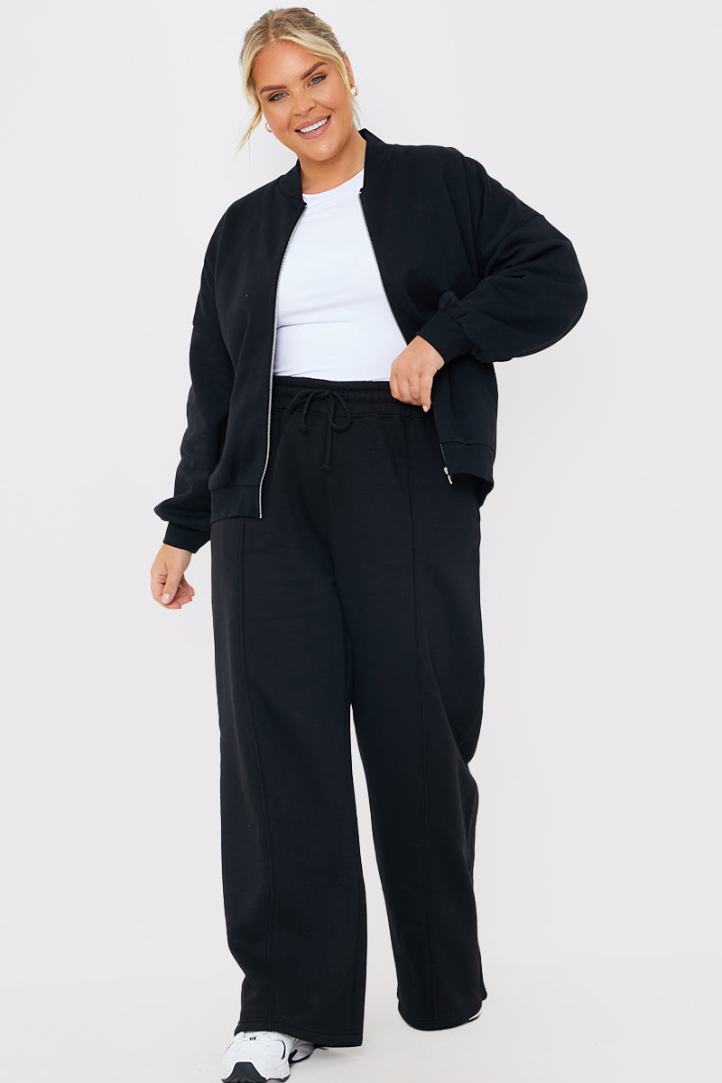 Drawstring Wide Leg Joggers