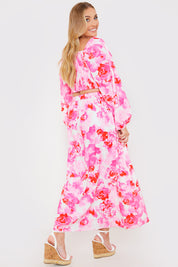 Thigh Split Midi Skirt