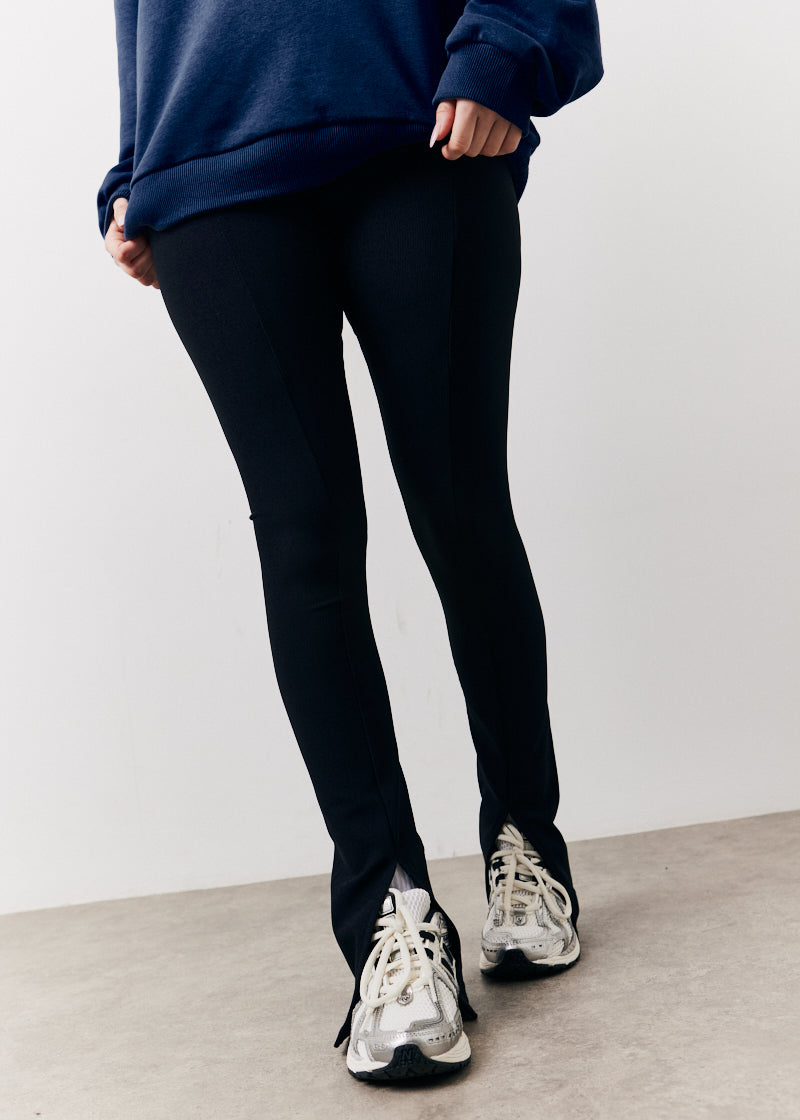 Split Hem Rib Legging