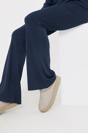Flared Ribbed Co Ord Trouser