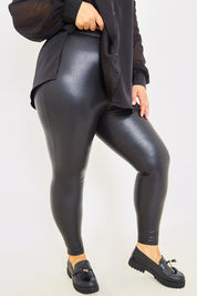 Pu Snake Leggings