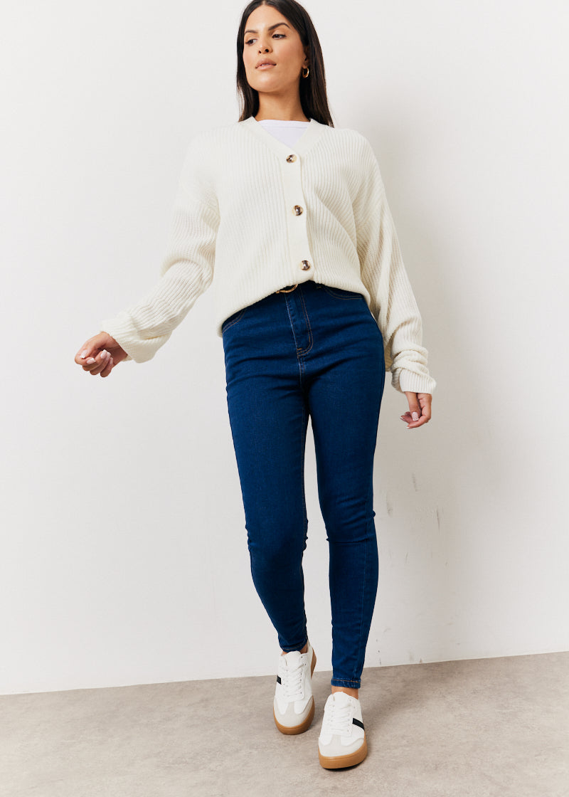 Indigo Adjustable Skinny Jeans