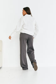 Tailored Pinstripe Dad Trouser