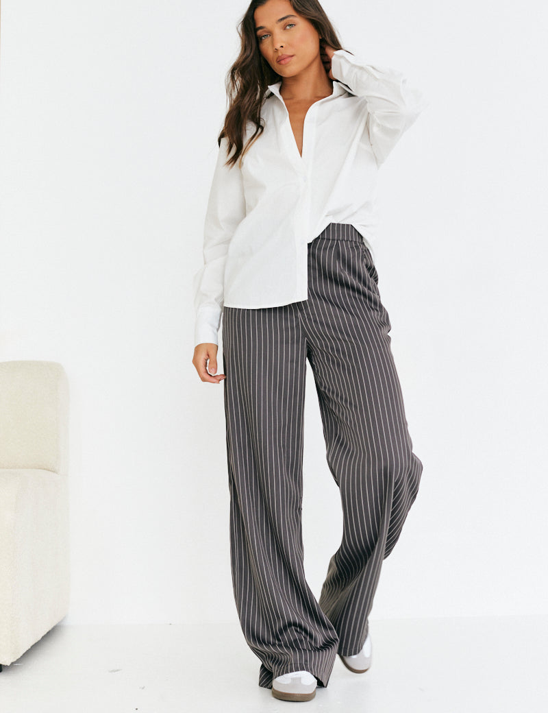 Tailored Pinstripe Dad Trouser