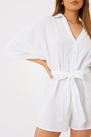 Batwing Belted Playsuit