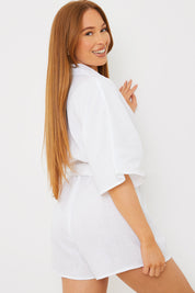 Batwing Belted Playsuit