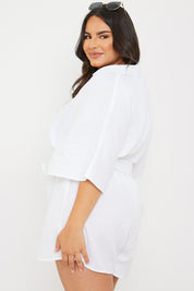 Batwing Belted Playsuit