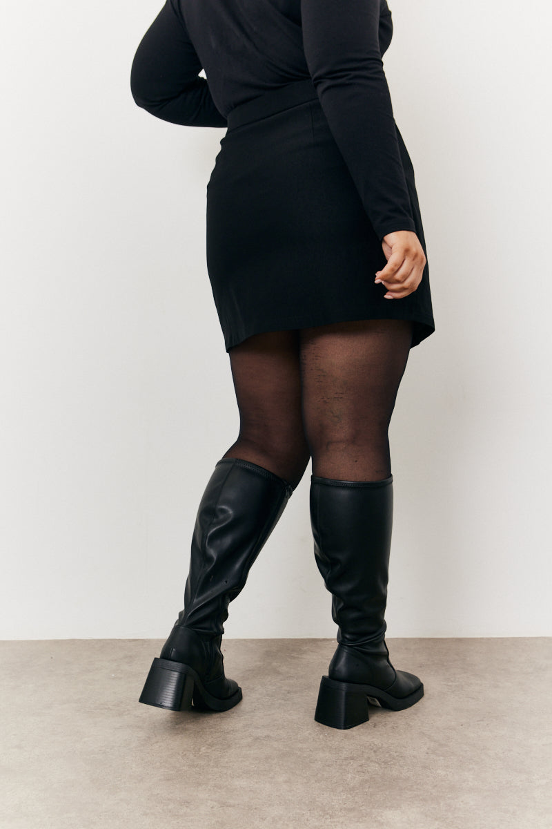 Wrap Asymmetric Mini Skirt