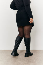 Wrap Asymmetric Mini Skirt