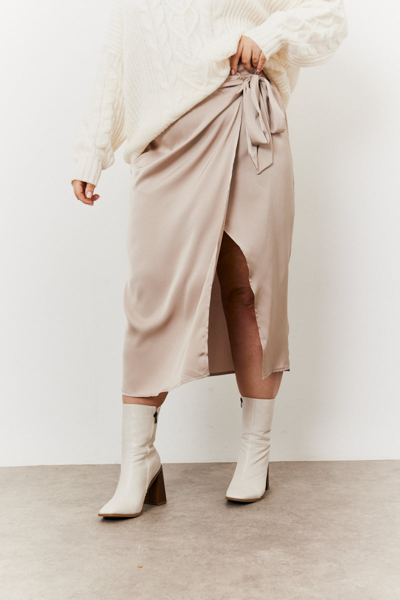 Wrap Midi Skirt