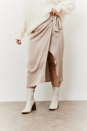Wrap Midi Skirt