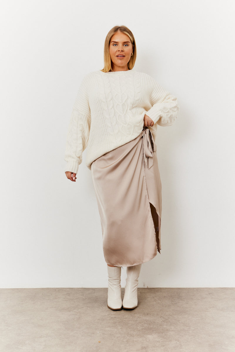Wrap Midi Skirt